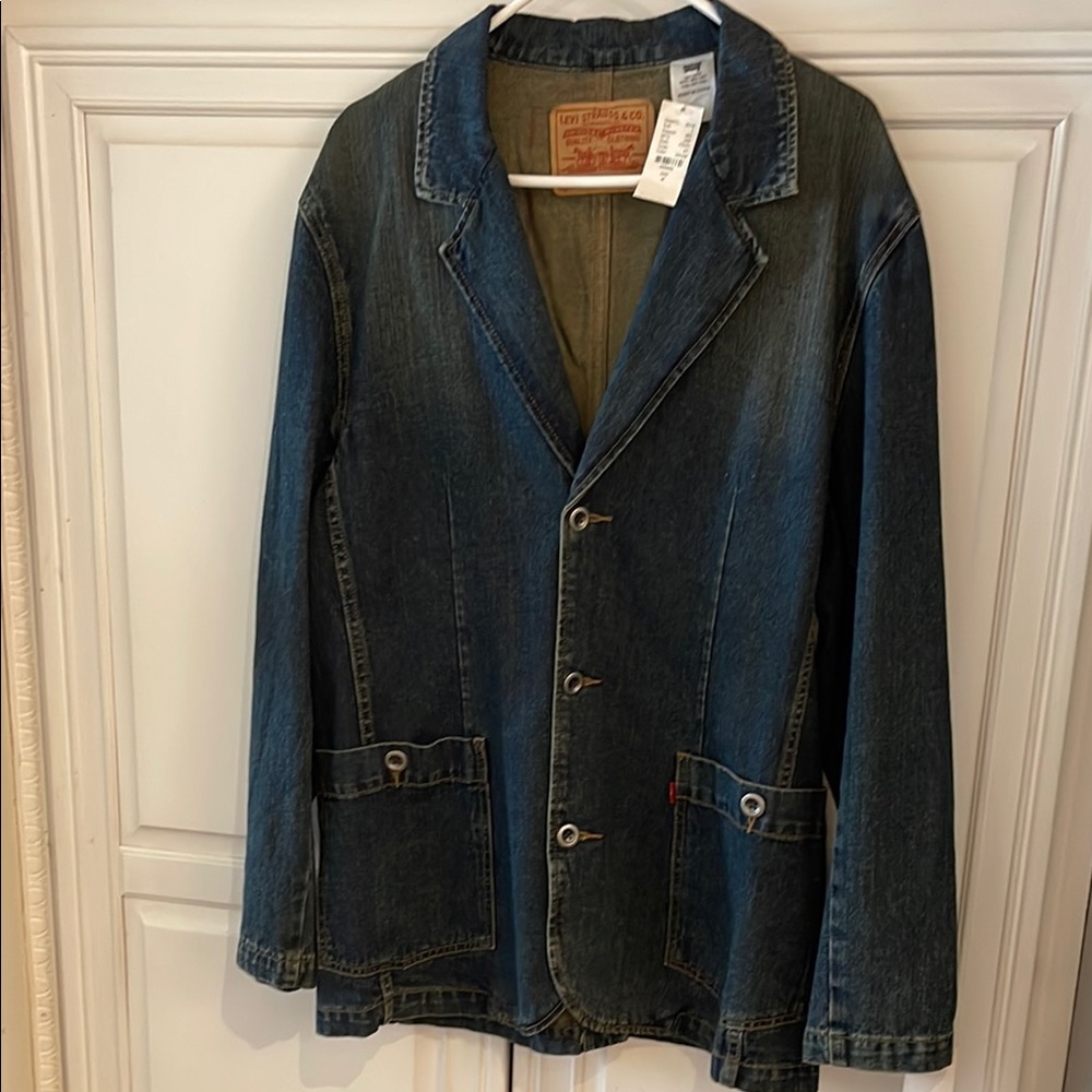 Vintage Levi's Blue Lightweight Denim Shirt Jacket m